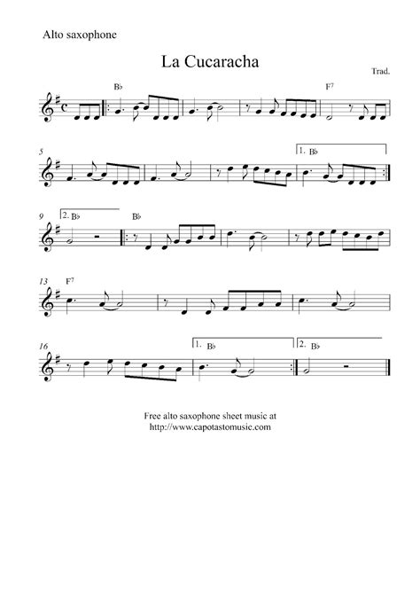 Transformative Free Printable Alto Saxophone Sheet Music | Tristan Website