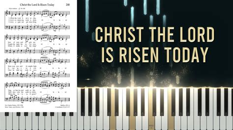 200 - Christ the Lord is Risen Today (Piano/Organ Tutorial) - YouTube