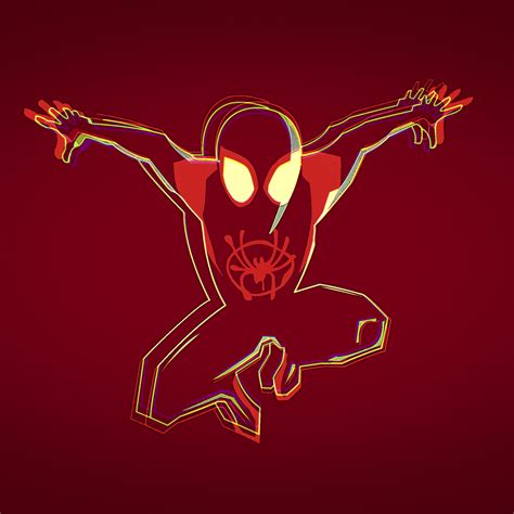 2048x2048 Minimalist Spiderman Into the Spider-Verse 4K Ipad Air Wallpaper, HD Minimalist 4K ...