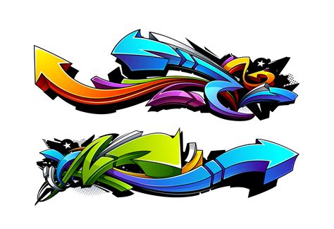 Diseños de flechas de graffiti. 284140 Vector en Vecteezy