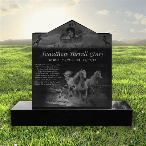 Laser Etched Headstone designed by Forever Shining | Headstones ...