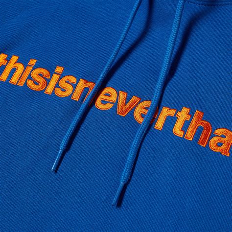 thisisneverthat T-Logo Popover Hoody Blue | END.