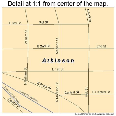 Atkinson Nebraska Street Map 3102550