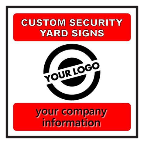 Security Yard Signs | Custom Alarm Company Signs