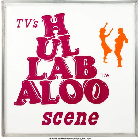 "The Hullabaloo Scene" TV Show Sign (NBC-TV, c. 1965).... Music | Lot #46350 | Heritage Auctions