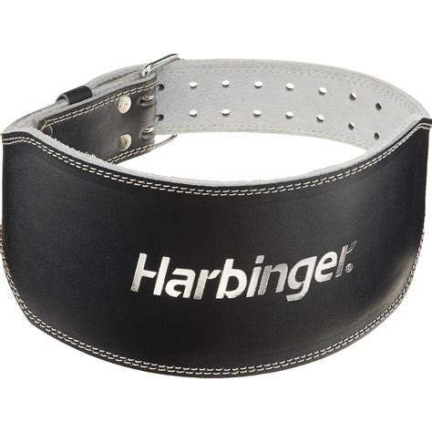 Harbinger 6" Padded Leather Weight Lifting Belt | Academy