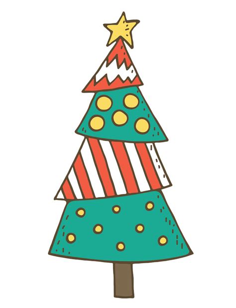 Cartoon Christmas Tree clipart transparent - Clipart World