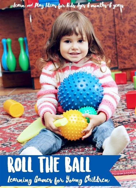 FUN roll the ball learning game ideas for young kids