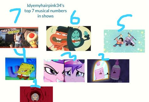 My top 7 musical numbers form shows by Hipsterchipster on DeviantArt