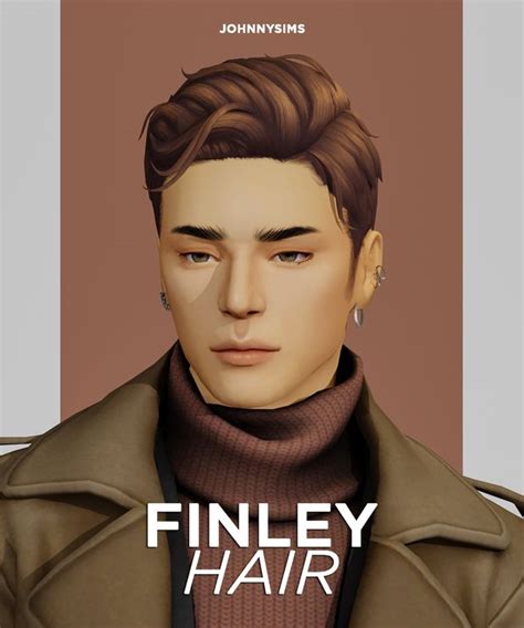 Finley Hair | JohnnySims | Sims 4 hair male, Sims hair, Mens hairstyles