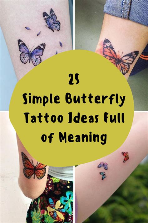 25 simple butterfly tattoo ideas full of meaning – Artofit