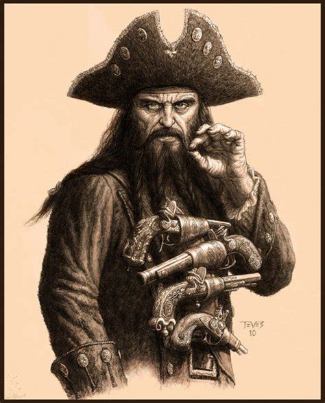 Legendary Pirate Captain Blackbeard