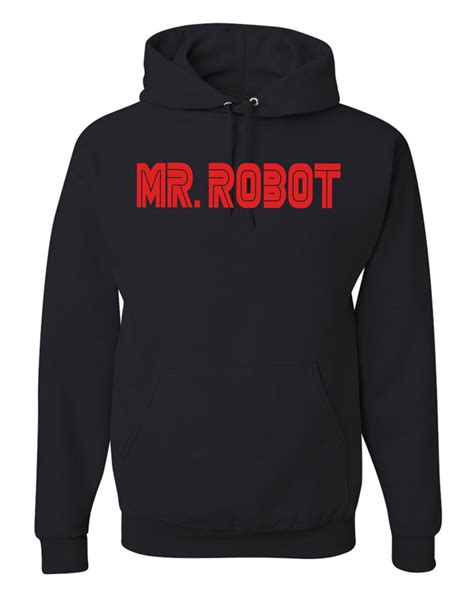 Mr. Robot Hooded Sweatshirt Hoodie T-Shirt TV by JimmyThePrinter