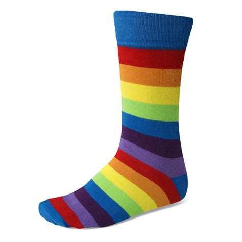 Men's Rainbow Striped Socks | Shop at TieMart – TieMart, Inc.