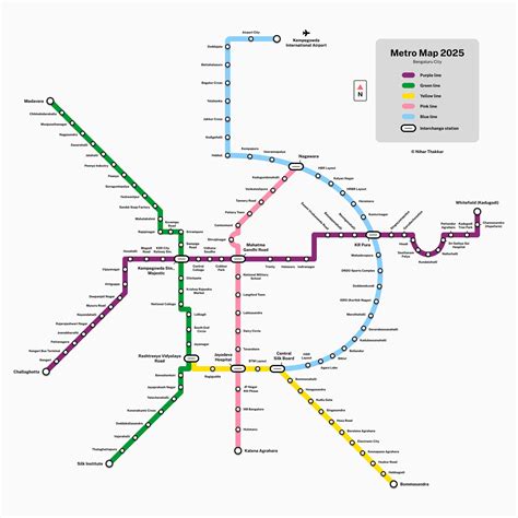 Metro Map 2025 : r/bangalore