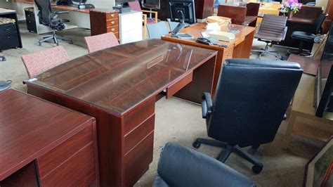 Bow front desk – Brown Office Solutions