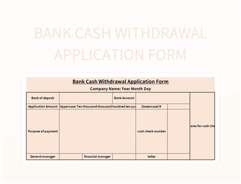 Free Withdrawal Templates For Google Sheets And Microsoft Excel ...