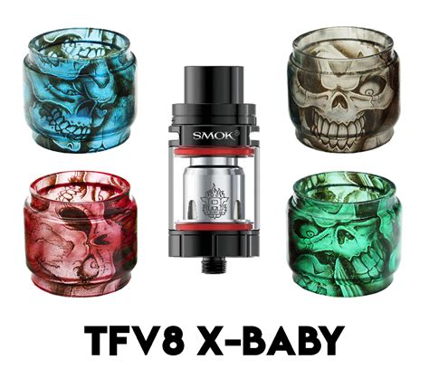 SMOK TFV8 X-Baby Custom Bulb Glass - Skulls (ONLY GLASS) – Vape Central ...