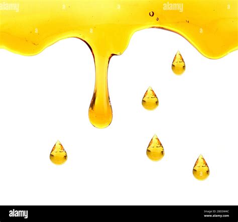 Oil drop isolated on white background Stock Photo - Alamy