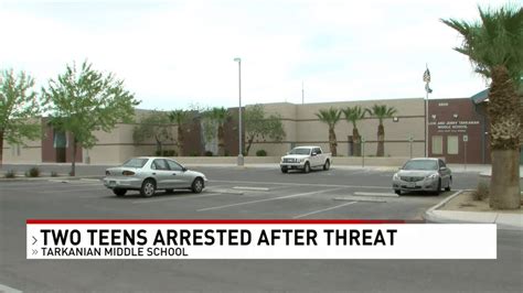 Two 13-year-old students arrested for Tarkanian Middle School threats