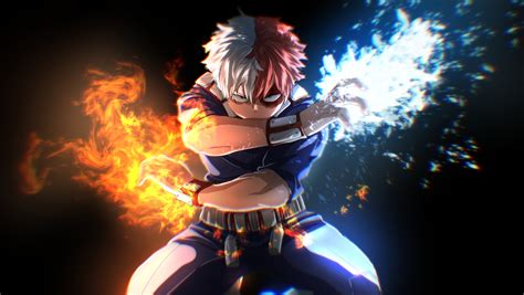 1360x768 Resolution My Hero Academia 4k Cool Shoto Todoroki Desktop Laptop HD Wallpaper ...