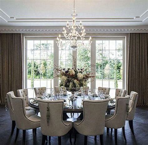 35 Luxurious Dining Rooms #Moderndiningroom | Round dining room table, Elegant dining room ...