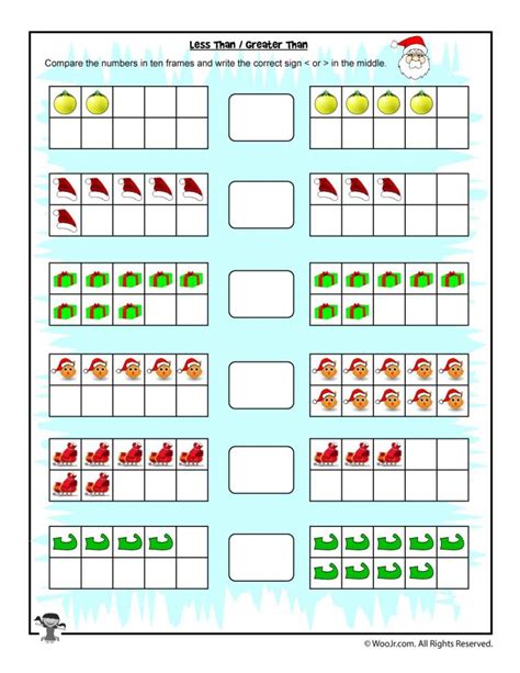 First and Second Grade Christmas Math Worksheets | Woo! Jr. Kids Activities : Children's Publishing