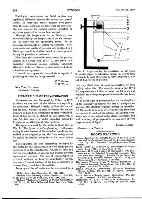 Applications of Pervaporation | Science