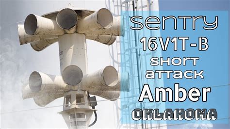 Sentry 16V1T-B | Short Attack | Amber, Oklahoma (Grady Co. Tornado Siren Test) 8/29/20 - YouTube