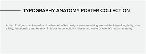 Typography Anatomy Poster Collection on Behance