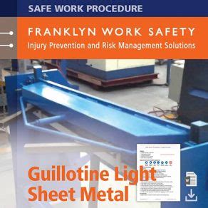 Guillotine Light Sheet Metal - Franklyn Work Safety