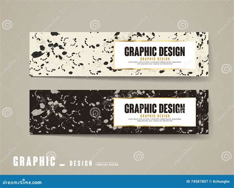 Elegant banner template stock illustration. Illustration of icons - 74587807