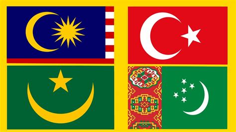 National Flags with Crescent - YouTube