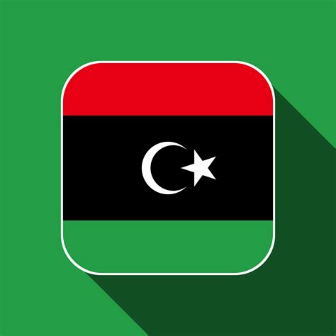 Libya flag, official colors. Vector illustration. 11587508 Vector Art ...