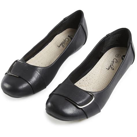 Grosby Women's Buckle Ballet Flats - Black | BIG W