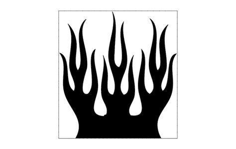 Flames dxf File - Cnc File CNC Free Vectors