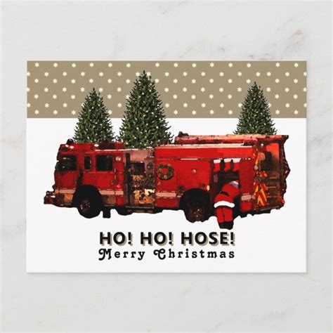 Firefighter Christmas Cards | Zazzle CA