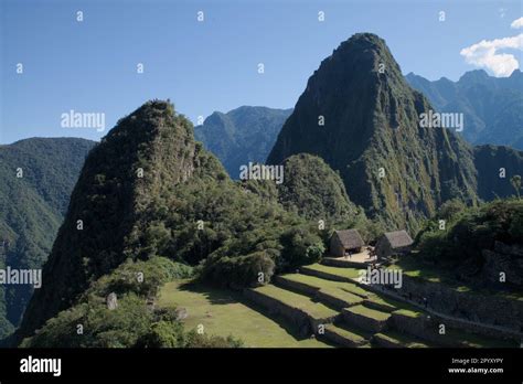 Machu Picchu in Peruvian Andes Stock Photo - Alamy