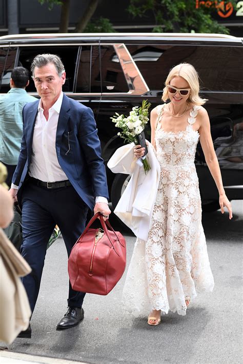 Naomi Watts Dazzles in $5K Wedding Dress and Unconventional Bouquet at Surprise Ceremony with ...