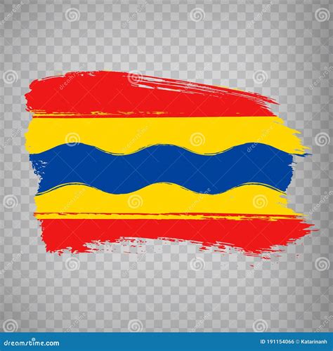 Flag of Overijssel Brush Strokes. Flag of Overijssel on Transparent Background Stock Vector ...