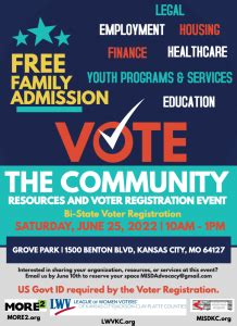 COMMUNITY RESOURCES AND VOTER REGISTRATION EVENT – WHEN YOU VOTE, YOU ...