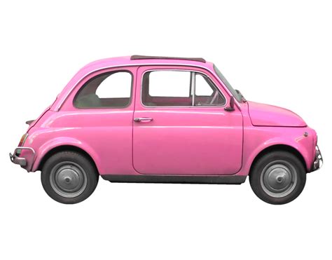 Pink Fiat 500 car transparent PNG 10892223 PNG