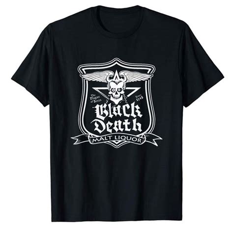 Black Death Malt Liquor - Dr Johnny Fever T-Shirt - WKRP in Cincinnati