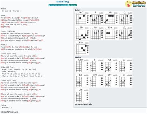 Chord: Moon Song - Gungor - tab, song lyric, sheet, guitar, ukulele | chords.vip