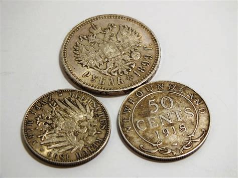 ANTIQUE SILVER FOREIGN COINS 42.8g