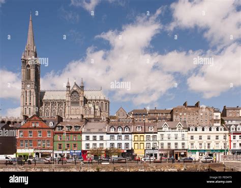 Cobh town and Coleman's Cathedral, Cobh, County Cork, Ireland Stock Photo - Alamy