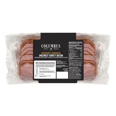 Columbus Turkey Bacon, 2.5 Lbs - Costco Food Database