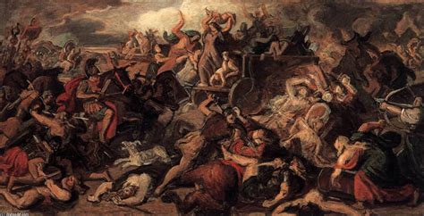 Battle Of Pharsalus Painting