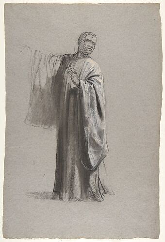 Isidore Pils | Monk (lower register; study for wall paintings in the ...