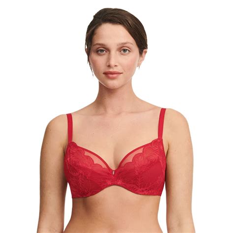 Midnight flowers recycled bra, red, Chantelle | La Redoute
